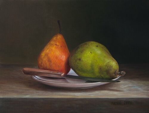 Choose your pear de Mayrig Simonjan, Pintura a la venta en Singulart