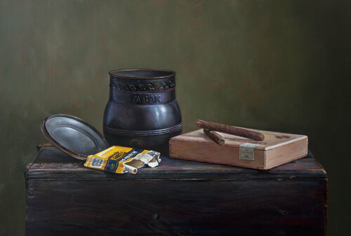 Good old habit van Mayrig Simonjan, Schilderij te koop op Singulart