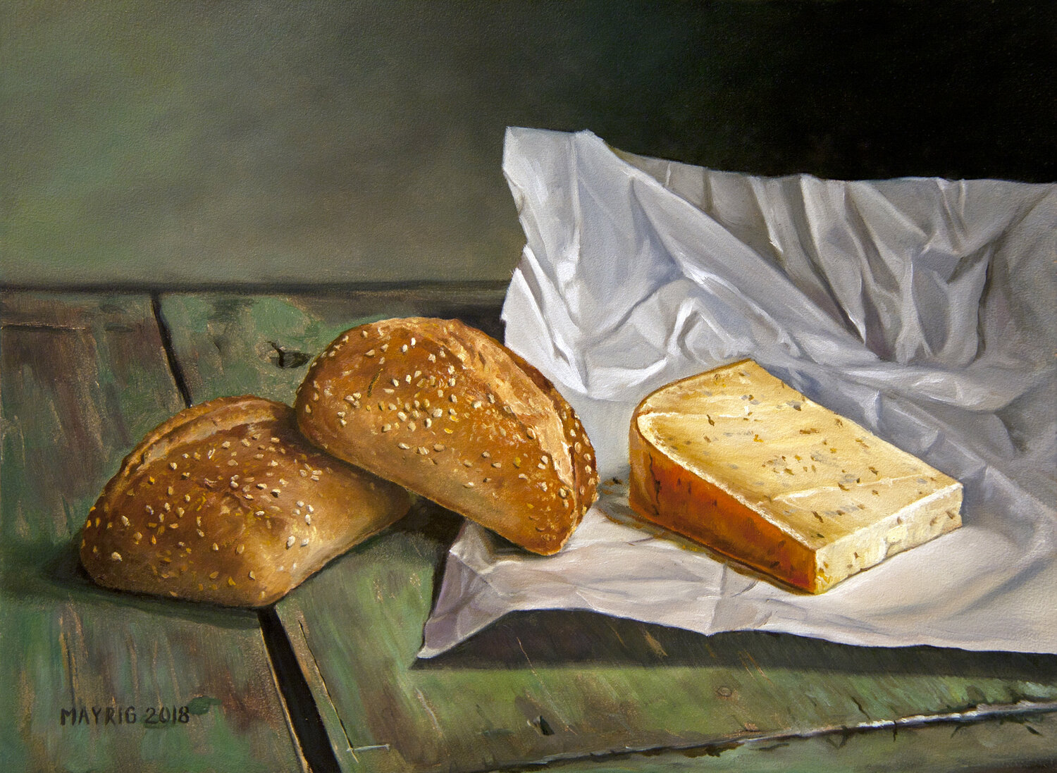 Old Dutch cheese (cumin) with bread Mayrig Simonjan