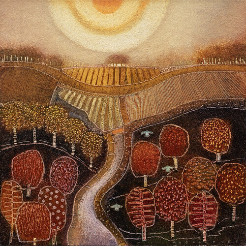 Walking in the sunset von Rob van Hoek, Malerei kaufen auf Singulart