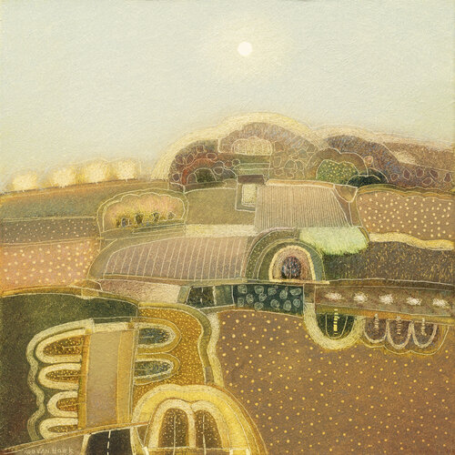 In the yellow haze of the sun de Rob van Hoek, Pintura a la venta en Singulart