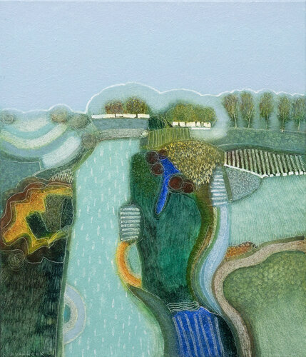 Under that clear blue sky van Rob van Hoek, Schilderij te koop op Singulart