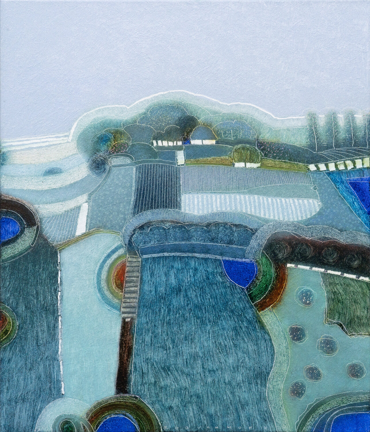 A serenade of blue Rob van Hoek Original painting for sale