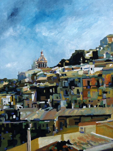Ragusa, Sicily, Italy par Paul Edmondson, Peinture en vente sur Singulart
