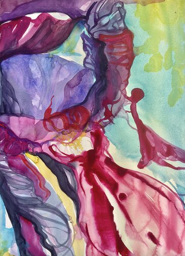 Intimacy of the iris von Kohlene Hendrickson, Werk auf Papier kaufen auf Singulart