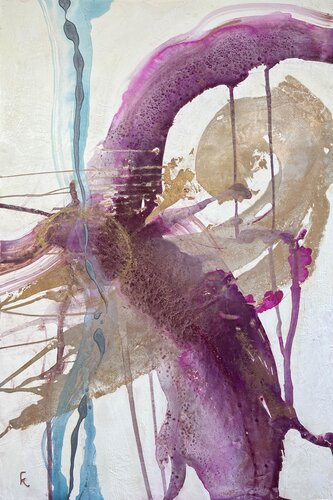 Lines & Circles Abstract 1 von Kohlene Hendrickson, Malerei kaufen auf Singulart