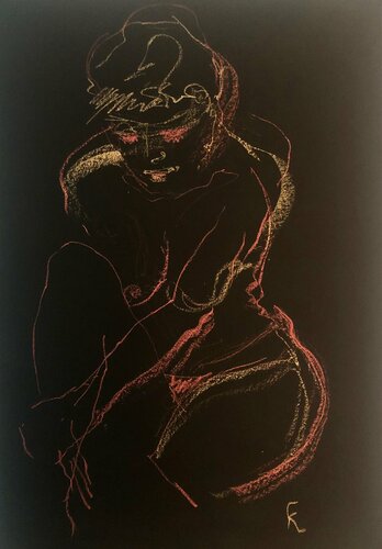 ANNE-KAT par Kohlene Hendrickson, Dessin en vente sur Singulart