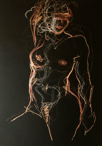 Diana of the Forest par Kohlene Hendrickson, Dessin en vente sur Singulart
