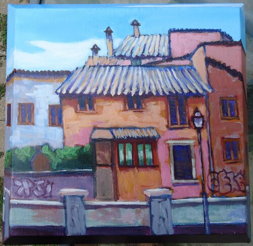 Trastevere, Rome I, Italy di Edward Abela, Pittura in vendita su Singulart