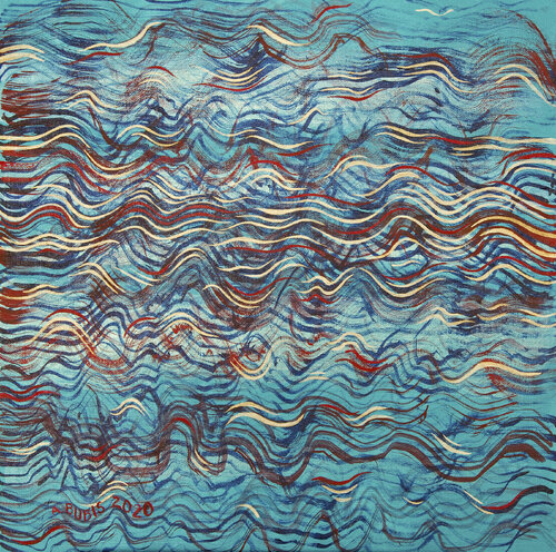 Rhythmscape Requiem 23 van Ann Bubis, Schilderij te koop op Singulart