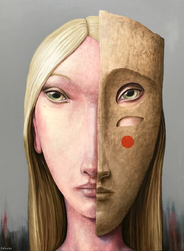 Mask V di fabien delaube, Pittura in vendita su Singulart