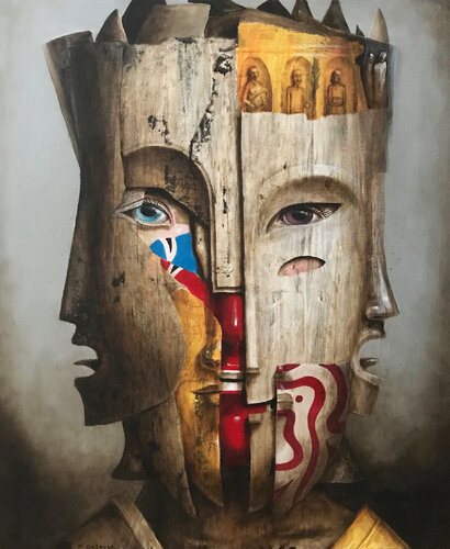 Mask V par fabien delaube, Peinture en vente sur Singulart