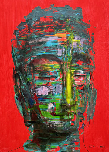 Buddha von fabien delaube, Malerei kaufen auf Singulart