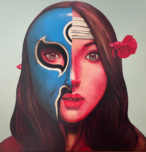 Rose II van fabien delaube, Schilderij te koop op Singulart
