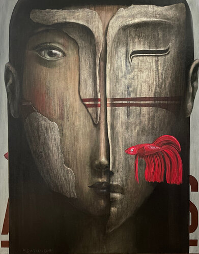 Antares by fabien delaube, Painting for Sale on Singulart