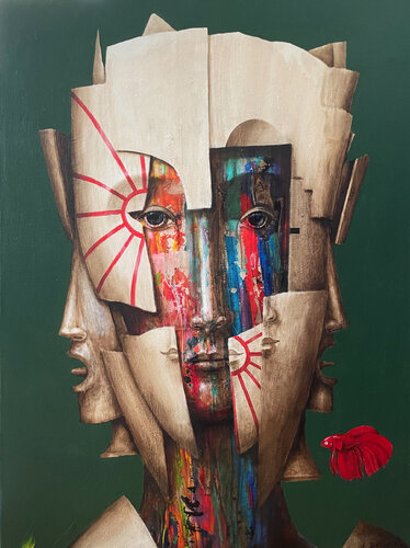 Atlante II van fabien delaube, Schilderij te koop op Singulart