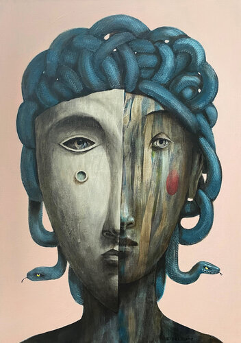 Meduse III van fabien delaube, Schilderij te koop op Singulart
