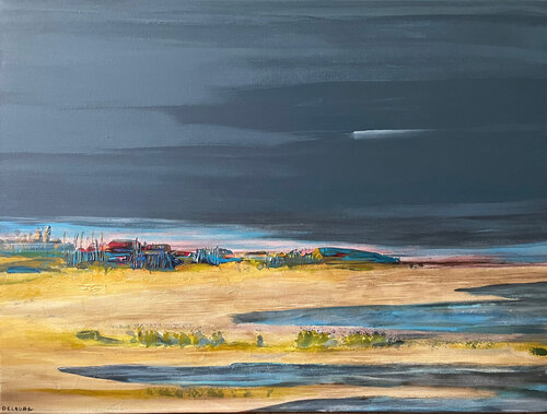 l'île aux oiseaux by fabien delaube, Painting for Sale on Singulart