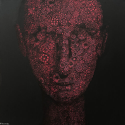 fleur 8 van fabien delaube, Schilderij te koop op Singulart