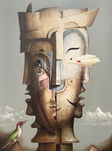 Chronos van fabien delaube, Schilderij te koop op Singulart