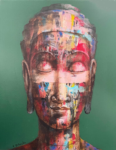 Buddha 9 van fabien delaube, Schilderij te koop op Singulart