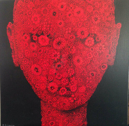 fleur 7 di fabien delaube, Pittura in vendita su Singulart