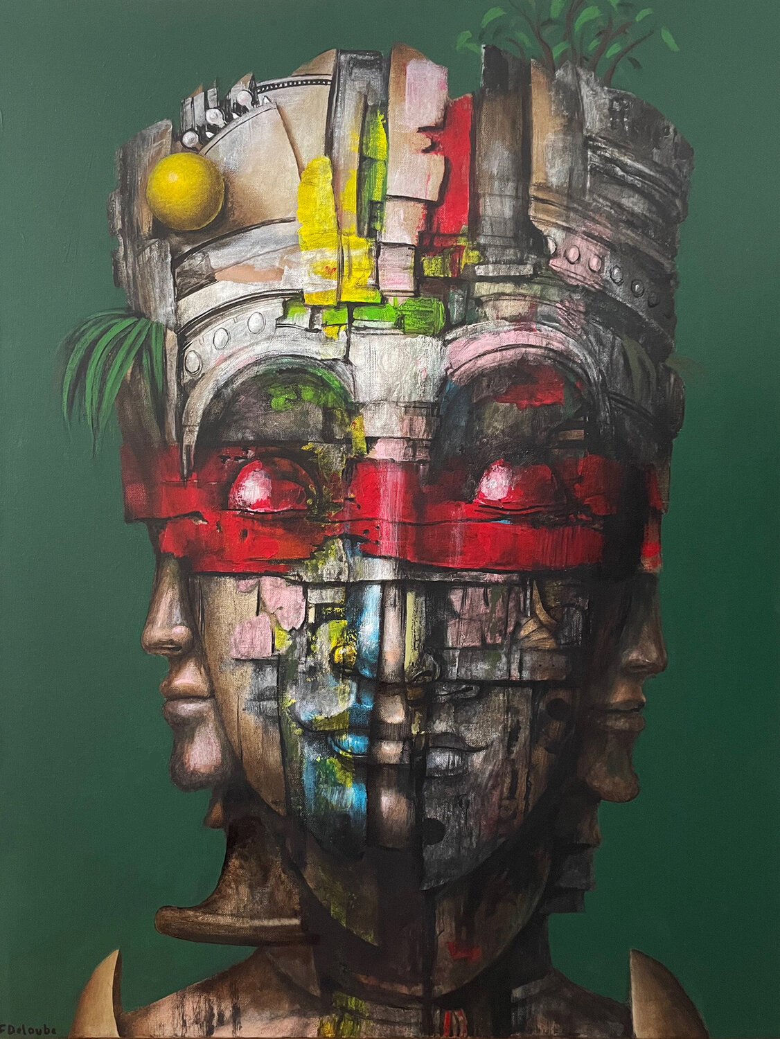 Jayawarman 7 fabien delaube Original painting for sale