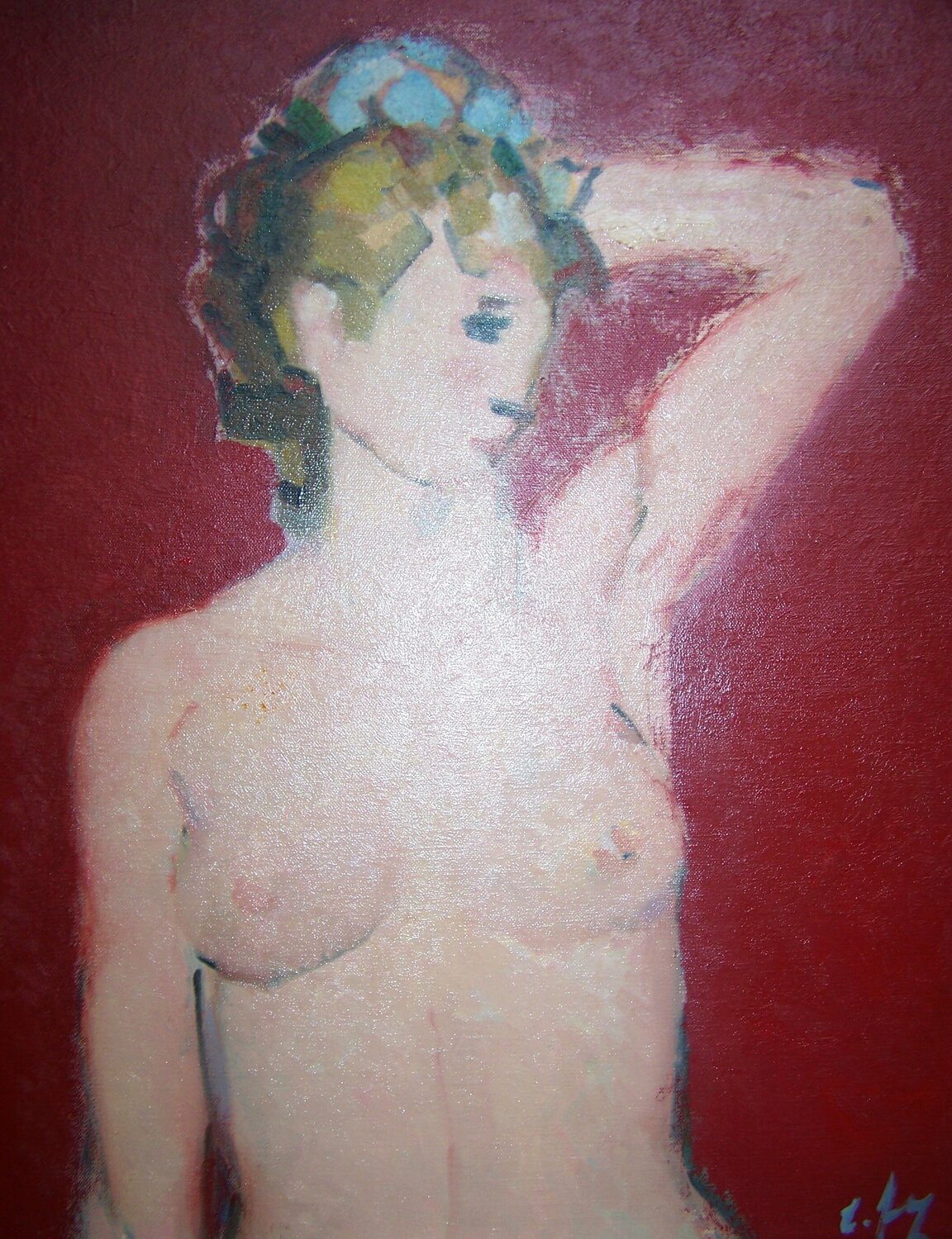 Nu au ruban bleu Eugenio Foz