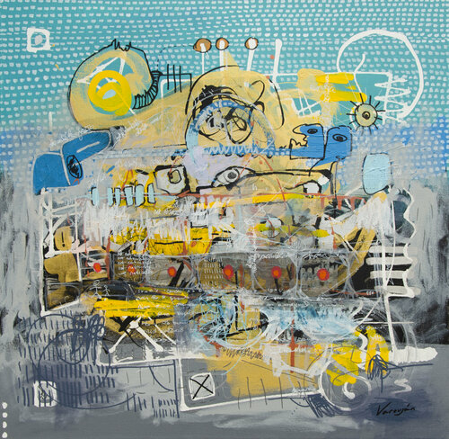 Ship of Fools van Varoujan Hovakimyan, Schilderij te koop op Singulart