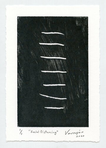 Social Distancing by Varoujan Hovakimyan, Work on Paper for Sale on Singulart