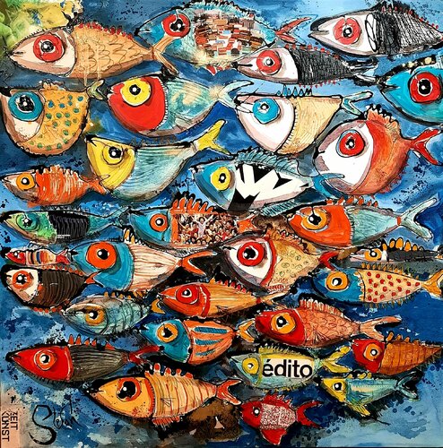 Together again van Stefan Dimovski, Schilderij te koop op Singulart