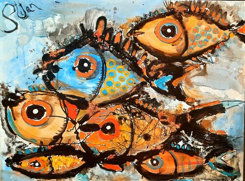 Friends van Stefan Dimovski, Schilderij te koop op Singulart