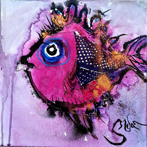 Purple Model van Stefan Dimovski, Schilderij te koop op Singulart
