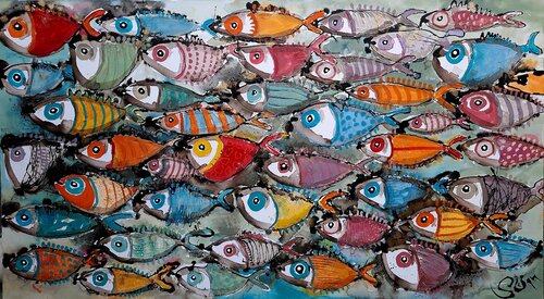 Welcome to my ocean van Stefan Dimovski, Schilderij te koop op Singulart