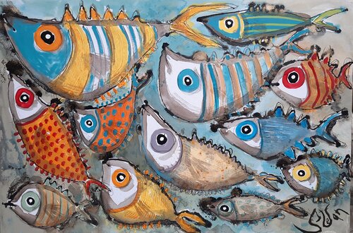 Where are we going...? van Stefan Dimovski, Schilderij te koop op Singulart