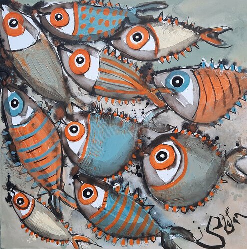 Autumn vibes van Stefan Dimovski, Schilderij te koop op Singulart