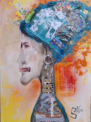 Exotic girl van Stefan Dimovski, Schilderij te koop op Singulart