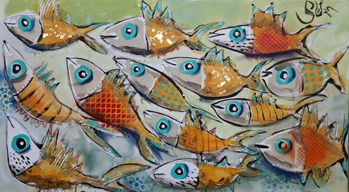 Spring van Stefan Dimovski, Schilderij te koop op Singulart