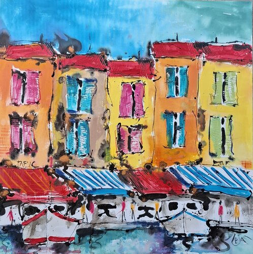 Saint Tropez van Stefan Dimovski, Schilderij te koop op Singulart