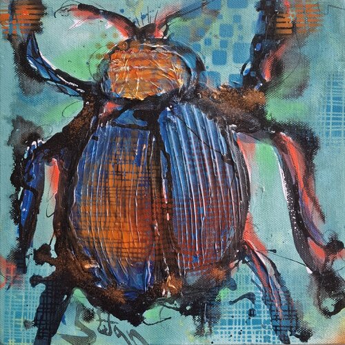 Funky bug van Stefan Dimovski, Schilderij te koop op Singulart