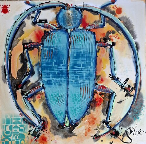 Blue sensation van Stefan Dimovski, Schilderij te koop op Singulart