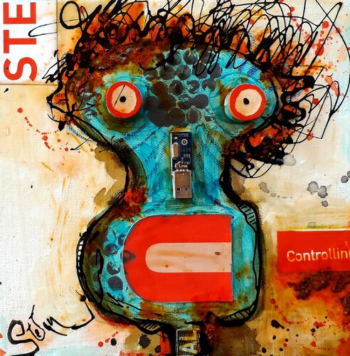R U Controling...? van Stefan Dimovski, Schilderij te koop op Singulart