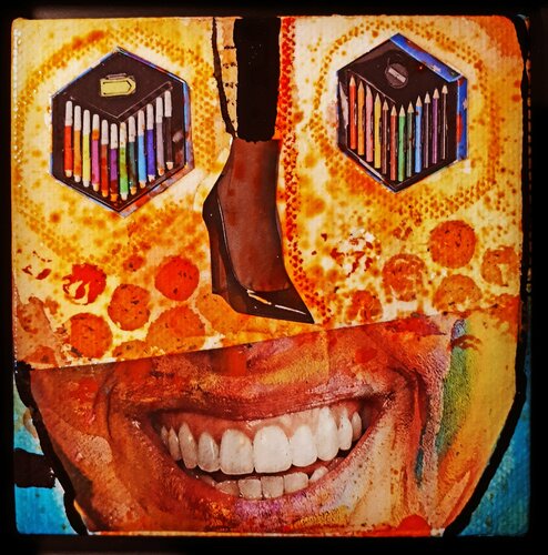 Colorful smile von Stefan Dimovski, Malerei kaufen auf Singulart