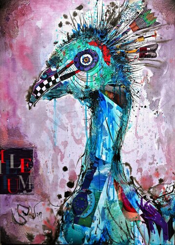 Peacock van Stefan Dimovski, Schilderij te koop op Singulart