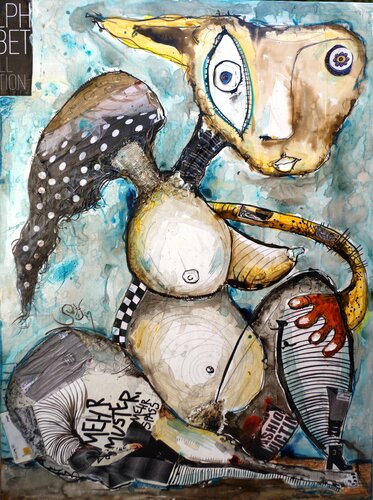 Angel woman van Stefan Dimovski, Schilderij te koop op Singulart