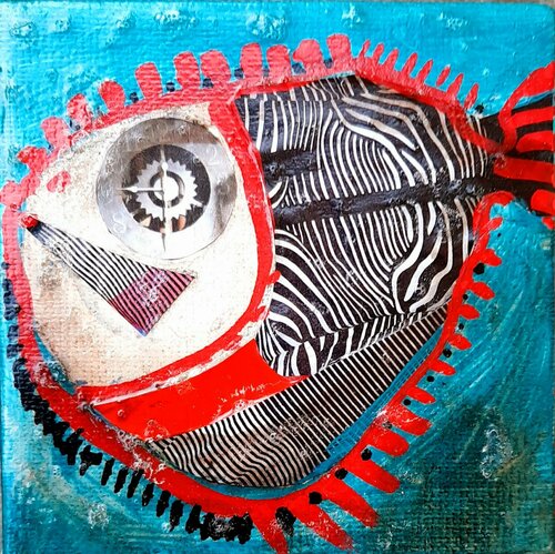 Small fish van Stefan Dimovski, Schilderij te koop op Singulart