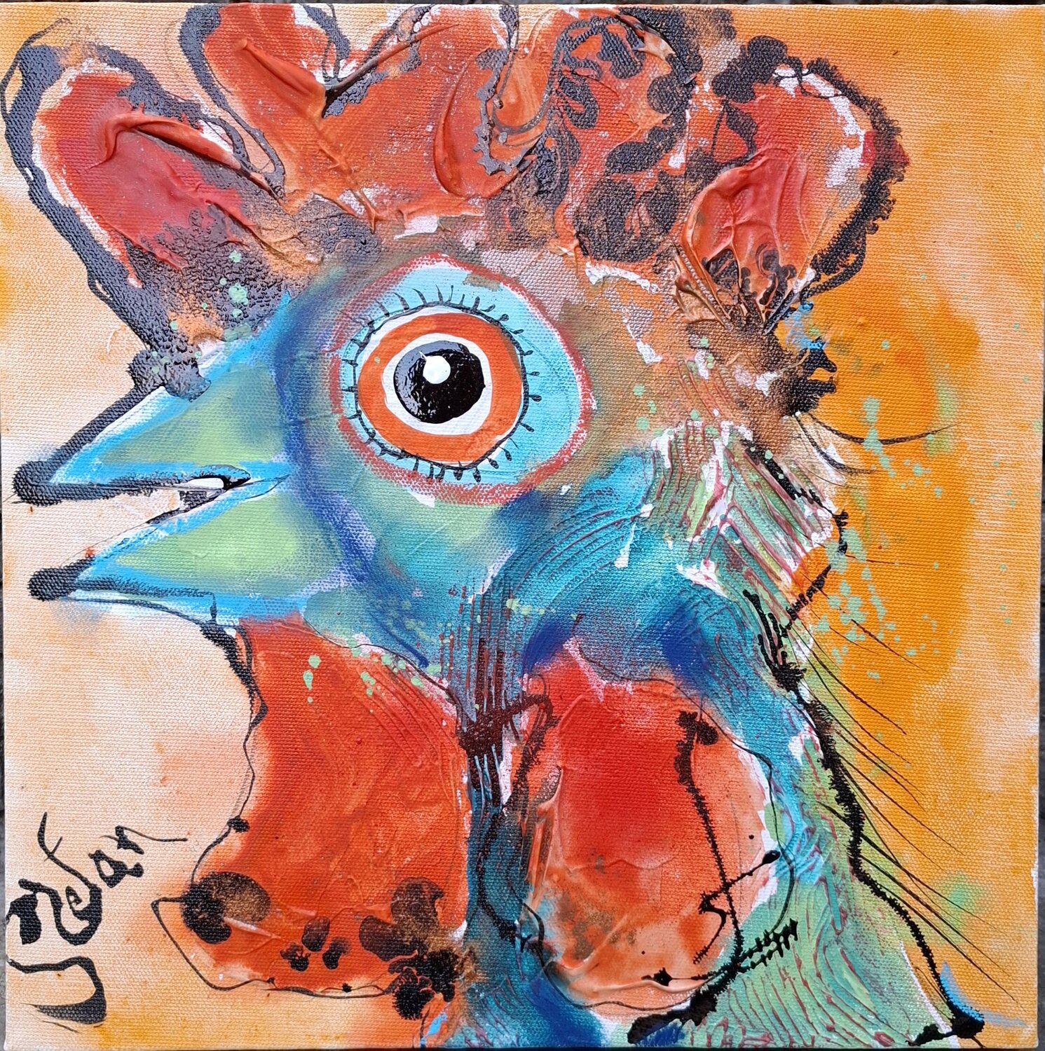 Head of a rooster Stefan Dimovski