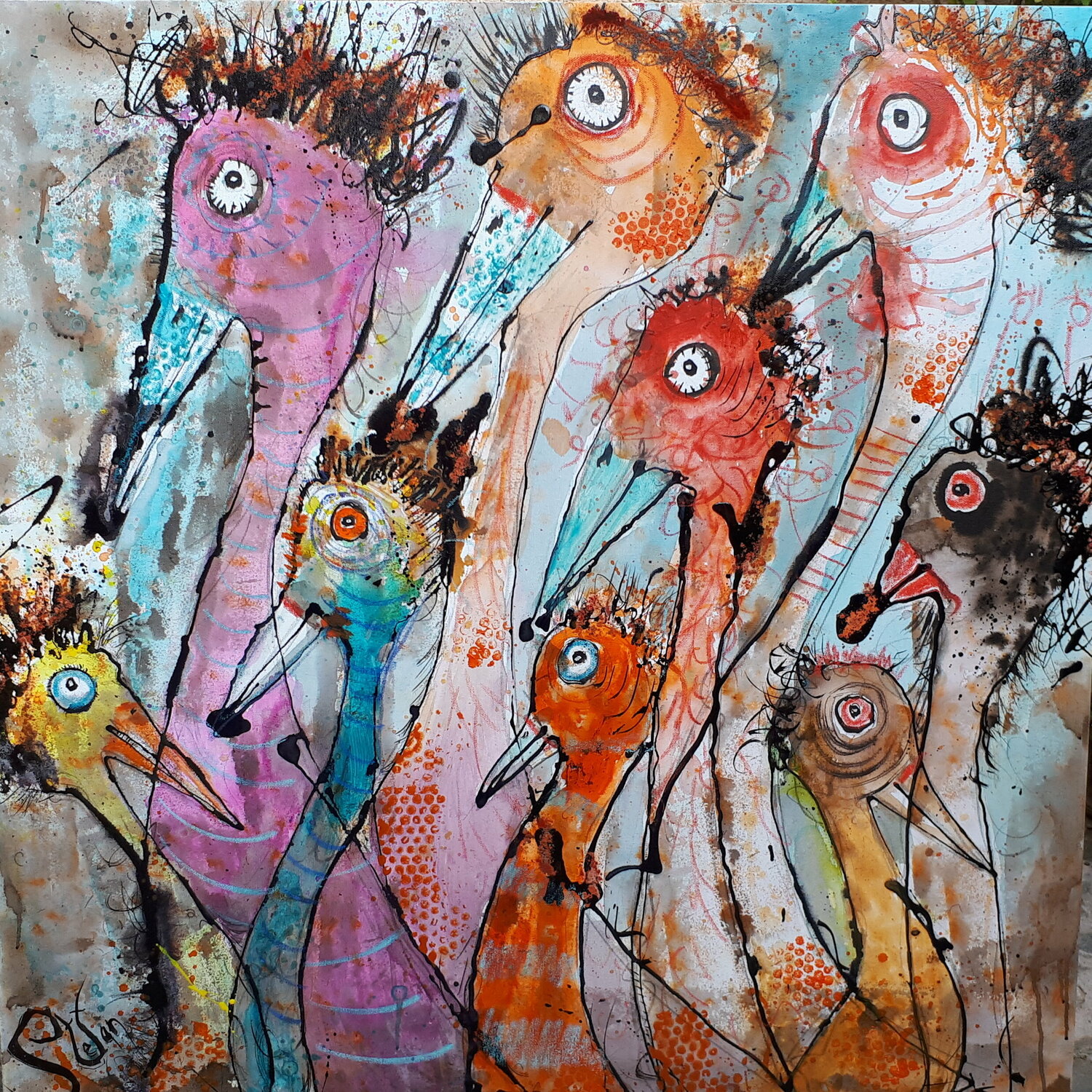 Flock of birds Stefan Dimovski