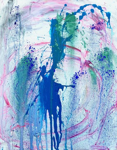 FLOWER van Monica Maja Richardson, Schilderij te koop op Singulart