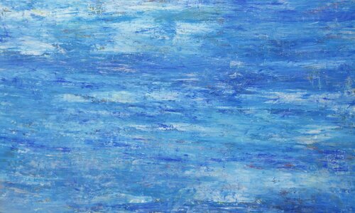 BLUE IS THE SKY THAT SHINES ON ME van Monica Maja Richardson, Schilderij te koop op Singulart